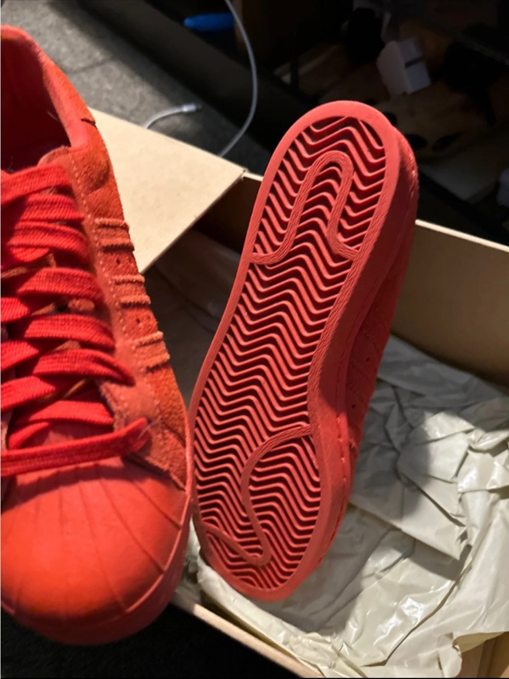 adidas Kids Red Low-Top Sneakers